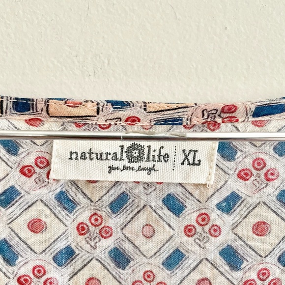 Natural Life Charlotte Dress Size X-Large 100% Cotton- Like New - Picture 9 of 13